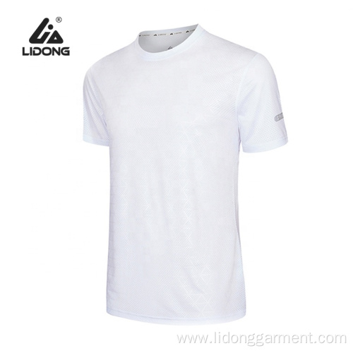 Quick dry O-neck plain shirt unisex running sportswear